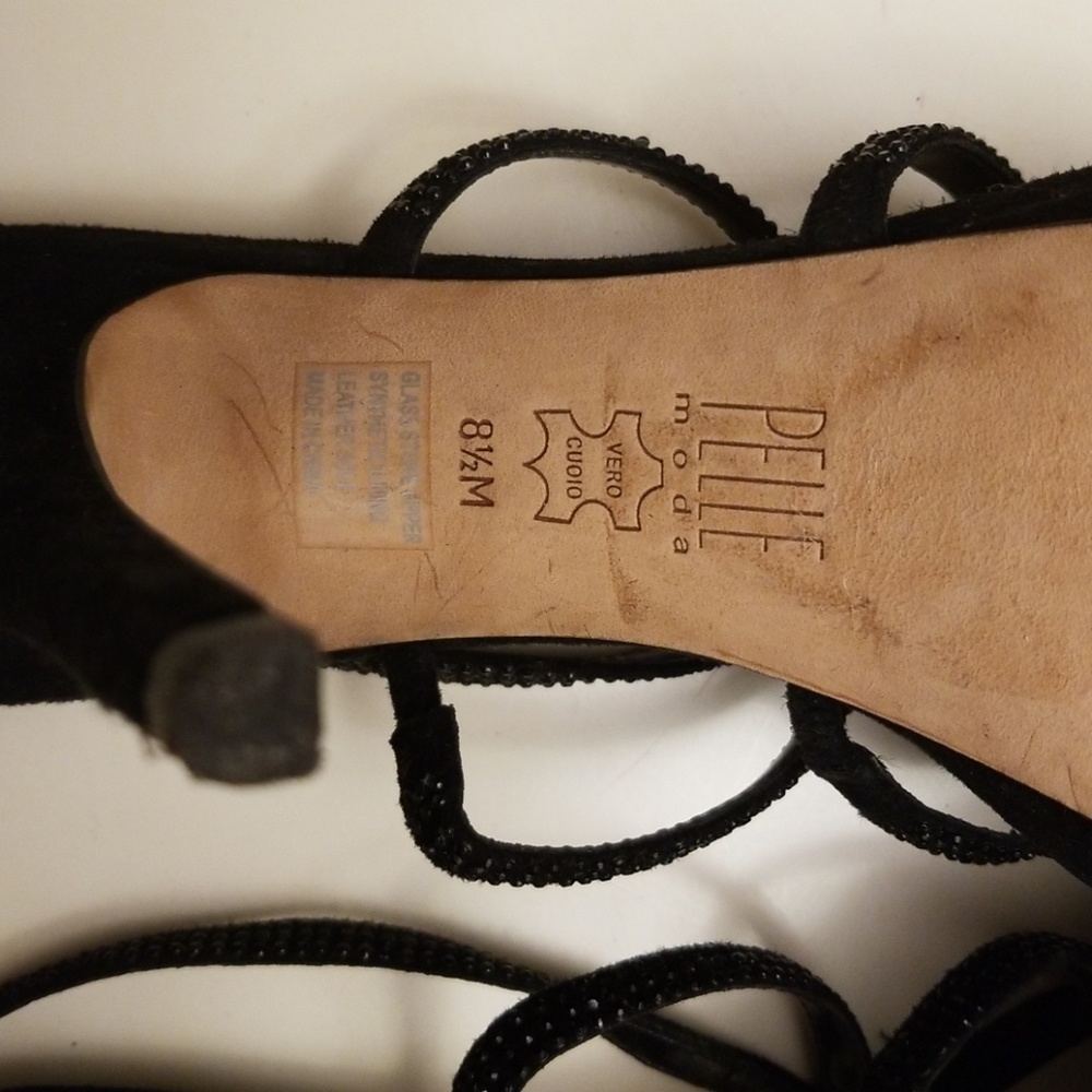 PELLE Moda black shoes 5" heel sz 8.5 M - Picture 4 of 5